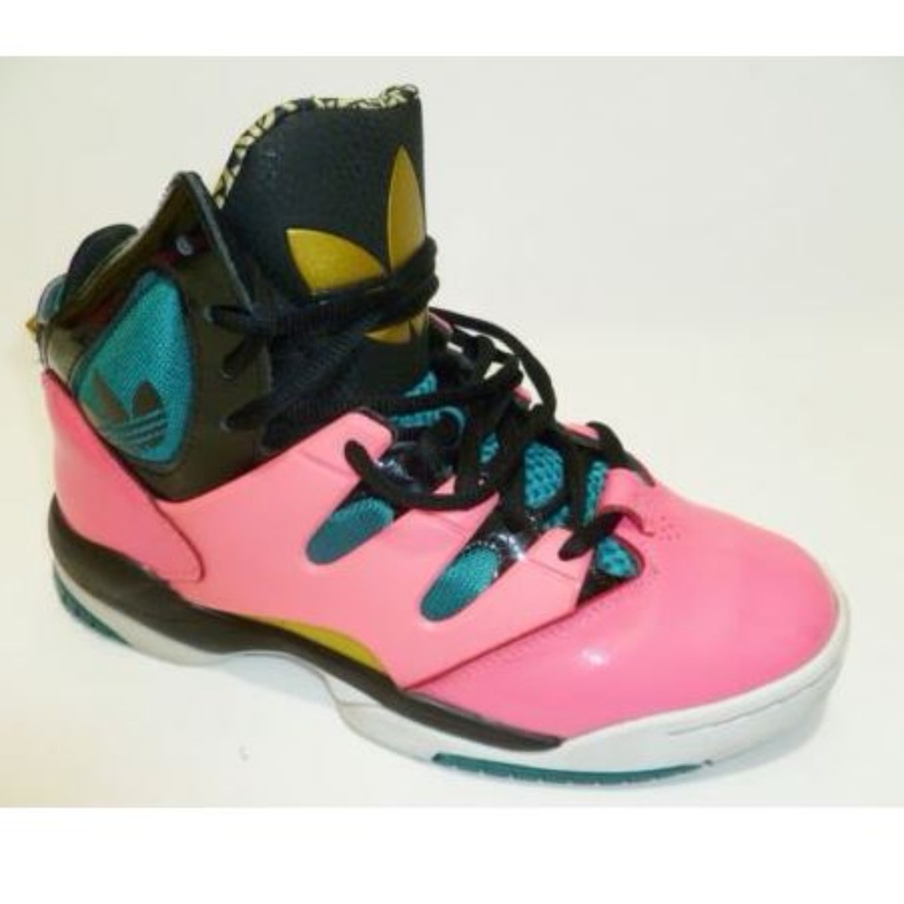 Adidas High Top Sneaker Pink Gold Youth 6